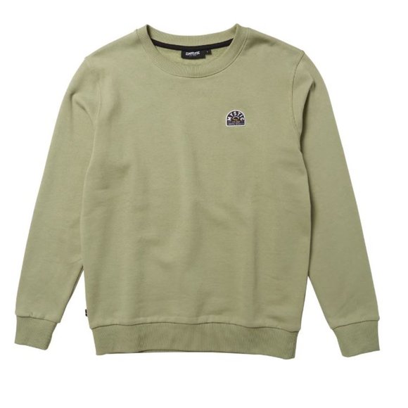 Brand New Mystic The Chief Sweat Olive Green Men's M - Picture 1 of 9